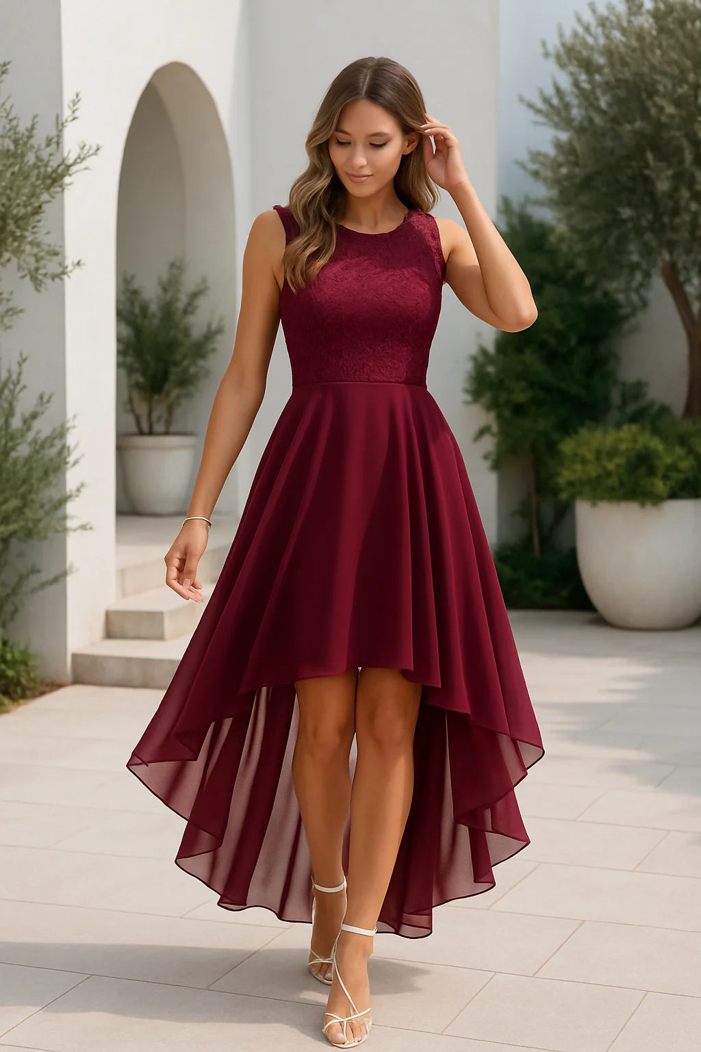 Kaitlyn | Women’s Wedding Guest High-Low Elegant Dress